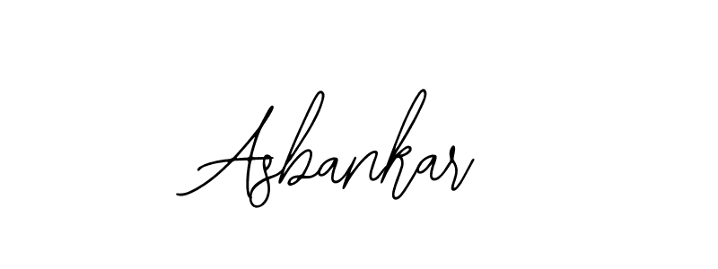 You should practise on your own different ways (Bearetta-2O07w) to write your name (Asbankar) in signature. don't let someone else do it for you. Asbankar signature style 12 images and pictures png