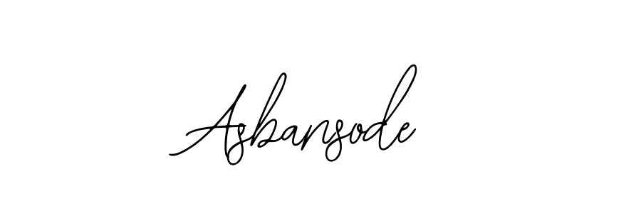 How to make Asbansode name signature. Use Bearetta-2O07w style for creating short signs online. This is the latest handwritten sign. Asbansode signature style 12 images and pictures png