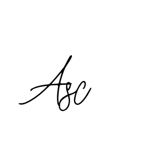 Design your own signature with our free online signature maker. With this signature software, you can create a handwritten (Bearetta-2O07w) signature for name Asc. Asc signature style 12 images and pictures png