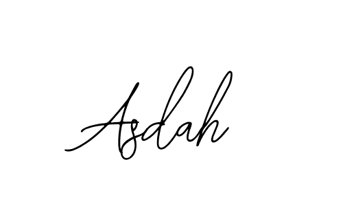 Design your own signature with our free online signature maker. With this signature software, you can create a handwritten (Bearetta-2O07w) signature for name Asdah. Asdah signature style 12 images and pictures png