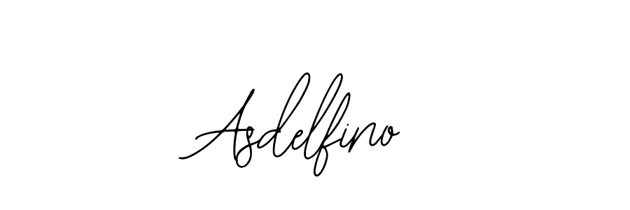 How to make Asdelfino name signature. Use Bearetta-2O07w style for creating short signs online. This is the latest handwritten sign. Asdelfino signature style 12 images and pictures png