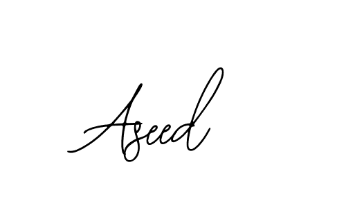 How to make Aseed name signature. Use Bearetta-2O07w style for creating short signs online. This is the latest handwritten sign. Aseed signature style 12 images and pictures png