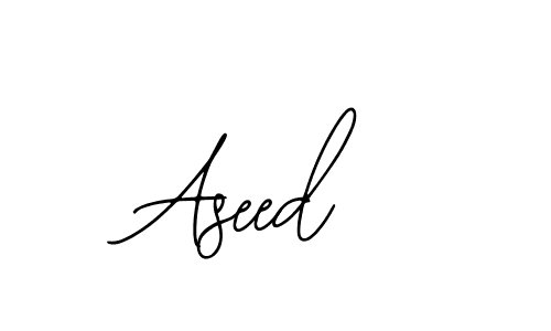 Make a beautiful signature design for name Aseed. With this signature (Bearetta-2O07w) style, you can create a handwritten signature for free. Aseed signature style 12 images and pictures png