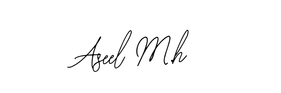 Similarly Bearetta-2O07w is the best handwritten signature design. Signature creator online .You can use it as an online autograph creator for name Aseel M.h. Aseel M.h signature style 12 images and pictures png