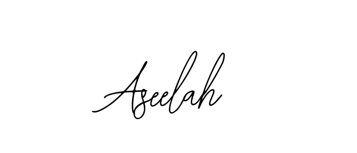 Design your own signature with our free online signature maker. With this signature software, you can create a handwritten (Bearetta-2O07w) signature for name Aseelah. Aseelah signature style 12 images and pictures png