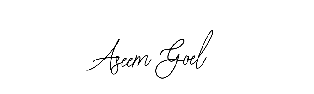 if you are searching for the best signature style for your name Aseem Goel. so please give up your signature search. here we have designed multiple signature styles  using Bearetta-2O07w. Aseem Goel signature style 12 images and pictures png