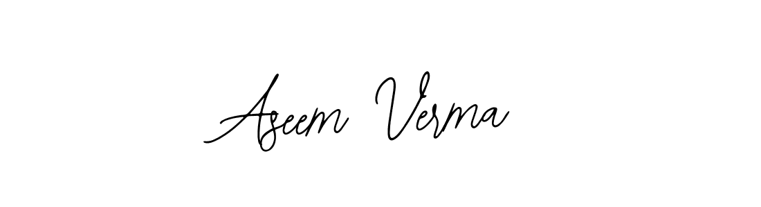 Make a beautiful signature design for name Aseem Verma. With this signature (Bearetta-2O07w) style, you can create a handwritten signature for free. Aseem Verma signature style 12 images and pictures png