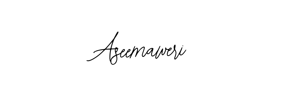 How to make Aseemaweri name signature. Use Bearetta-2O07w style for creating short signs online. This is the latest handwritten sign. Aseemaweri signature style 12 images and pictures png