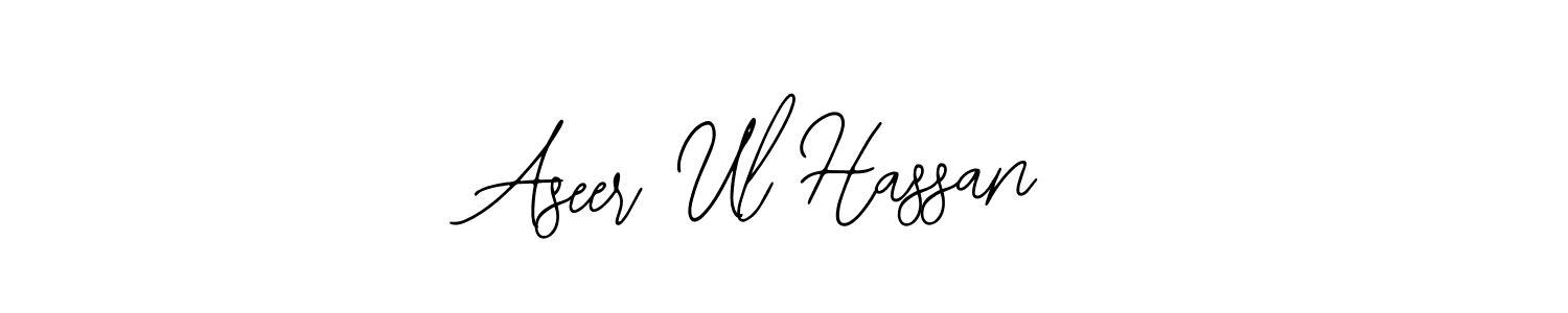 How to make Aseer Ul Hassan name signature. Use Bearetta-2O07w style for creating short signs online. This is the latest handwritten sign. Aseer Ul Hassan signature style 12 images and pictures png