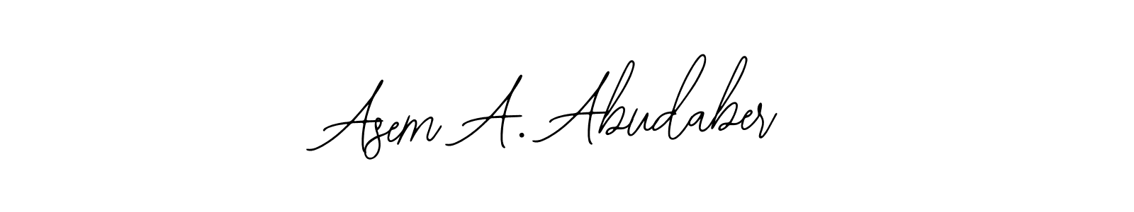 Asem A. Abudaber stylish signature style. Best Handwritten Sign (Bearetta-2O07w) for my name. Handwritten Signature Collection Ideas for my name Asem A. Abudaber. Asem A. Abudaber signature style 12 images and pictures png