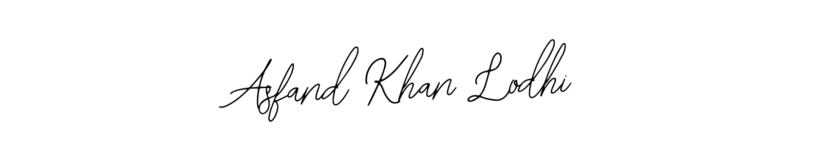 Use a signature maker to create a handwritten signature online. With this signature software, you can design (Bearetta-2O07w) your own signature for name Asfand Khan Lodhi. Asfand Khan Lodhi signature style 12 images and pictures png