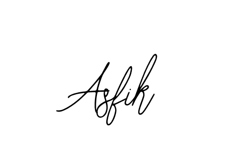 How to make Asfik name signature. Use Bearetta-2O07w style for creating short signs online. This is the latest handwritten sign. Asfik signature style 12 images and pictures png