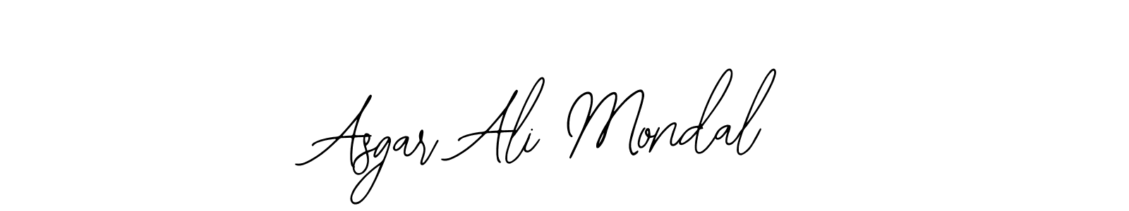 Design your own signature with our free online signature maker. With this signature software, you can create a handwritten (Bearetta-2O07w) signature for name Asgar Ali Mondal. Asgar Ali Mondal signature style 12 images and pictures png