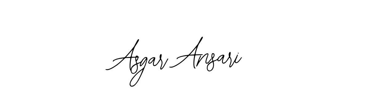 Use a signature maker to create a handwritten signature online. With this signature software, you can design (Bearetta-2O07w) your own signature for name Asgar Ansari. Asgar Ansari signature style 12 images and pictures png