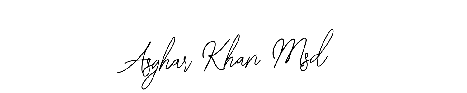 Bearetta-2O07w is a professional signature style that is perfect for those who want to add a touch of class to their signature. It is also a great choice for those who want to make their signature more unique. Get Asghar Khan Msd name to fancy signature for free. Asghar Khan Msd signature style 12 images and pictures png