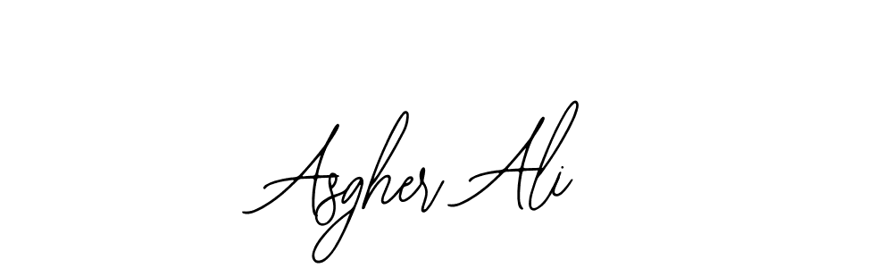 if you are searching for the best signature style for your name Asgher Ali. so please give up your signature search. here we have designed multiple signature styles  using Bearetta-2O07w. Asgher Ali signature style 12 images and pictures png