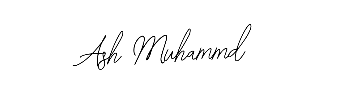 You should practise on your own different ways (Bearetta-2O07w) to write your name (Ash Muhammd) in signature. don't let someone else do it for you. Ash Muhammd signature style 12 images and pictures png