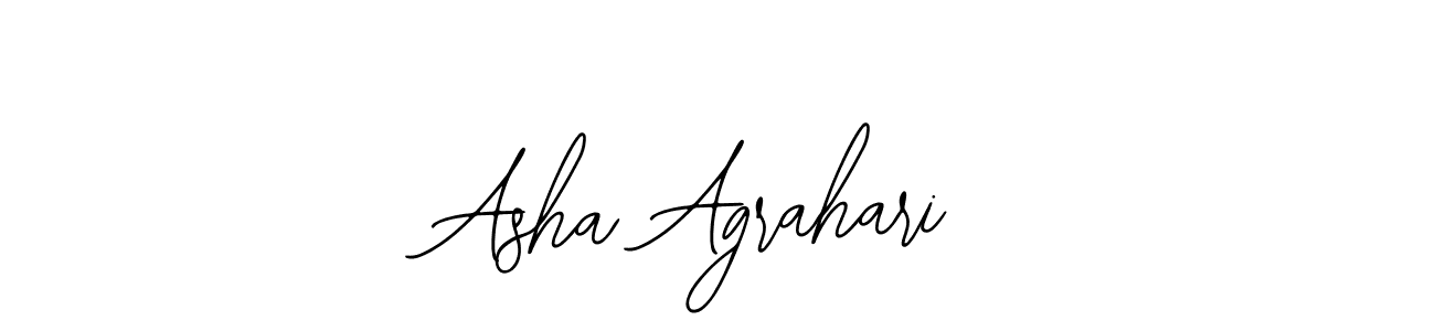 How to make Asha Agrahari signature? Bearetta-2O07w is a professional autograph style. Create handwritten signature for Asha Agrahari name. Asha Agrahari signature style 12 images and pictures png