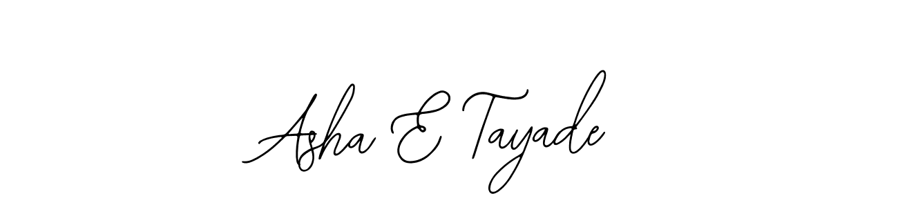 if you are searching for the best signature style for your name Asha E Tayade. so please give up your signature search. here we have designed multiple signature styles  using Bearetta-2O07w. Asha E Tayade signature style 12 images and pictures png
