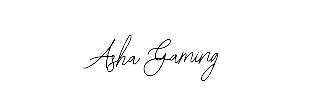 You should practise on your own different ways (Bearetta-2O07w) to write your name (Asha Gaming) in signature. don't let someone else do it for you. Asha Gaming signature style 12 images and pictures png
