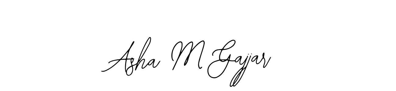 Similarly Bearetta-2O07w is the best handwritten signature design. Signature creator online .You can use it as an online autograph creator for name Asha M Gajjar. Asha M Gajjar signature style 12 images and pictures png