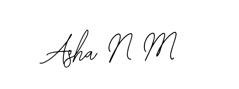 It looks lik you need a new signature style for name Asha N M. Design unique handwritten (Bearetta-2O07w) signature with our free signature maker in just a few clicks. Asha N M signature style 12 images and pictures png