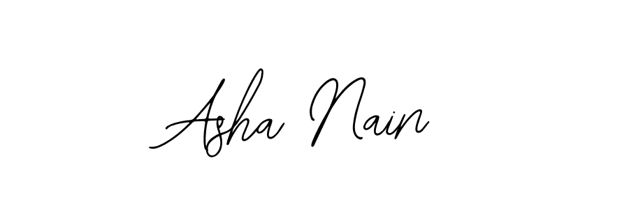 The best way (Bearetta-2O07w) to make a short signature is to pick only two or three words in your name. The name Asha Nain include a total of six letters. For converting this name. Asha Nain signature style 12 images and pictures png