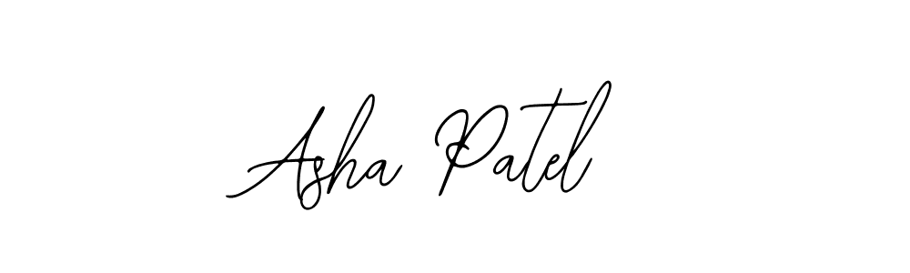 How to make Asha Patel name signature. Use Bearetta-2O07w style for creating short signs online. This is the latest handwritten sign. Asha Patel signature style 12 images and pictures png