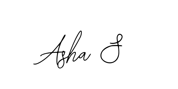 Use a signature maker to create a handwritten signature online. With this signature software, you can design (Bearetta-2O07w) your own signature for name Asha S. Asha S signature style 12 images and pictures png
