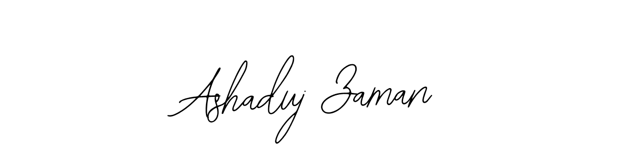 Use a signature maker to create a handwritten signature online. With this signature software, you can design (Bearetta-2O07w) your own signature for name Ashaduj Zaman. Ashaduj Zaman signature style 12 images and pictures png
