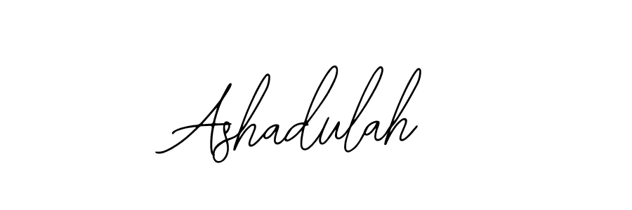 How to make Ashadulah name signature. Use Bearetta-2O07w style for creating short signs online. This is the latest handwritten sign. Ashadulah signature style 12 images and pictures png