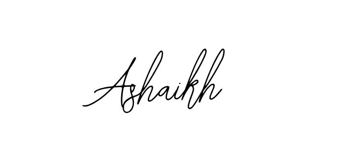 How to make Ashaikh signature? Bearetta-2O07w is a professional autograph style. Create handwritten signature for Ashaikh name. Ashaikh signature style 12 images and pictures png