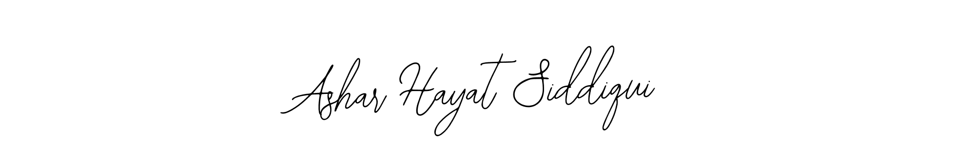 Create a beautiful signature design for name Ashar Hayat Siddiqui. With this signature (Bearetta-2O07w) fonts, you can make a handwritten signature for free. Ashar Hayat Siddiqui signature style 12 images and pictures png