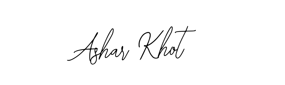 Also we have Ashar Khot name is the best signature style. Create professional handwritten signature collection using Bearetta-2O07w autograph style. Ashar Khot signature style 12 images and pictures png