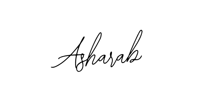 How to make Asharab signature? Bearetta-2O07w is a professional autograph style. Create handwritten signature for Asharab name. Asharab signature style 12 images and pictures png