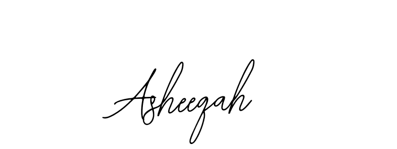 You should practise on your own different ways (Bearetta-2O07w) to write your name (Asheeqah) in signature. don't let someone else do it for you. Asheeqah signature style 12 images and pictures png