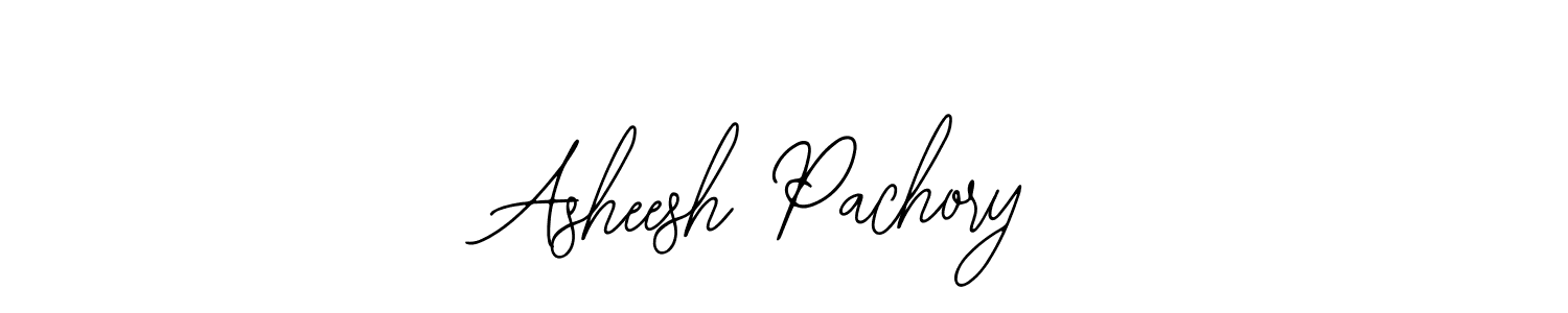 How to make Asheesh Pachory name signature. Use Bearetta-2O07w style for creating short signs online. This is the latest handwritten sign. Asheesh Pachory signature style 12 images and pictures png