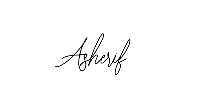 You should practise on your own different ways (Bearetta-2O07w) to write your name (Asherif) in signature. don't let someone else do it for you. Asherif signature style 12 images and pictures png