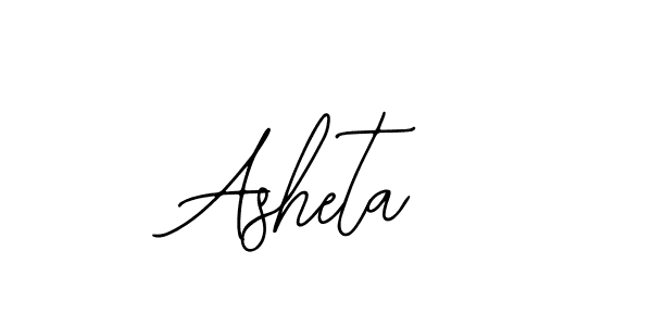 Design your own signature with our free online signature maker. With this signature software, you can create a handwritten (Bearetta-2O07w) signature for name Asheta. Asheta signature style 12 images and pictures png