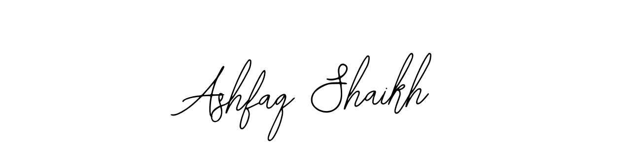 How to make Ashfaq Shaikh name signature. Use Bearetta-2O07w style for creating short signs online. This is the latest handwritten sign. Ashfaq Shaikh signature style 12 images and pictures png