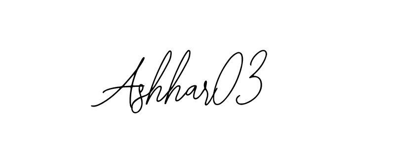 Similarly Bearetta-2O07w is the best handwritten signature design. Signature creator online .You can use it as an online autograph creator for name Ashhar03. Ashhar03 signature style 12 images and pictures png
