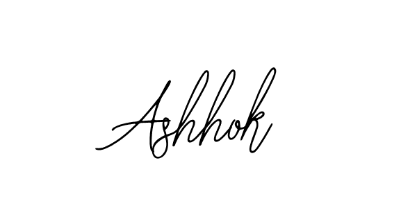You should practise on your own different ways (Bearetta-2O07w) to write your name (Ashhok) in signature. don't let someone else do it for you. Ashhok signature style 12 images and pictures png
