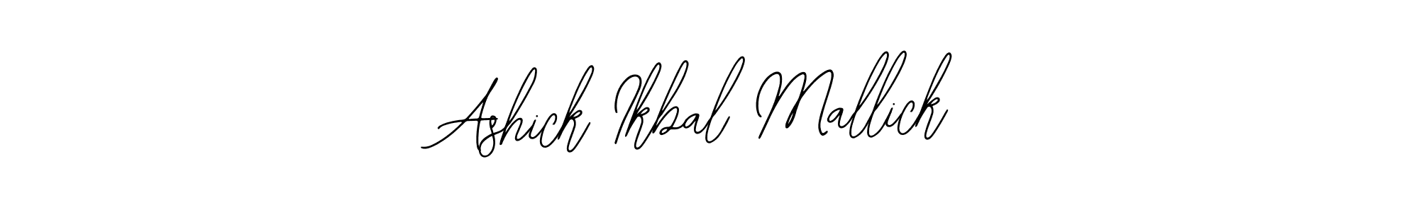 Make a beautiful signature design for name Ashick Ikbal Mallick. With this signature (Bearetta-2O07w) style, you can create a handwritten signature for free. Ashick Ikbal Mallick signature style 12 images and pictures png