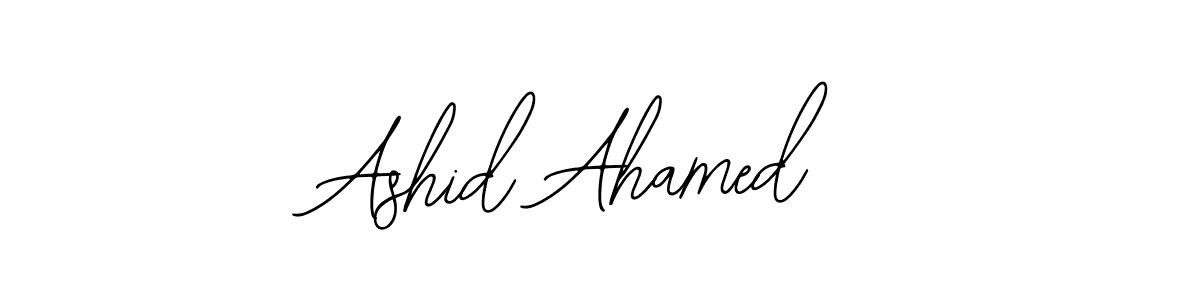 Make a short Ashid Ahamed signature style. Manage your documents anywhere anytime using Bearetta-2O07w. Create and add eSignatures, submit forms, share and send files easily. Ashid Ahamed signature style 12 images and pictures png