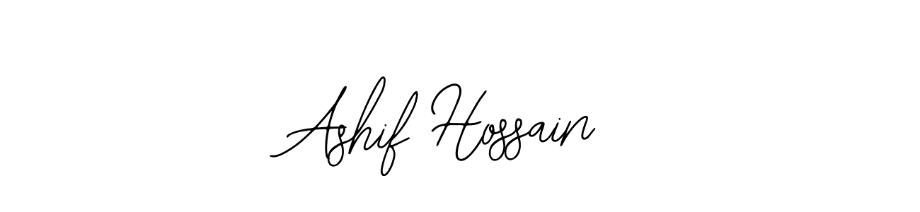 You should practise on your own different ways (Bearetta-2O07w) to write your name (Ashif Hossain) in signature. don't let someone else do it for you. Ashif Hossain signature style 12 images and pictures png