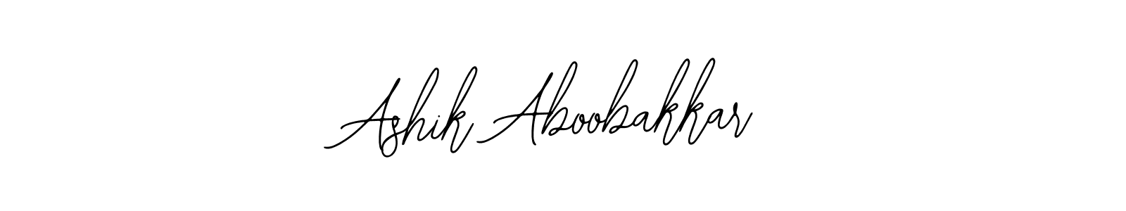 Design your own signature with our free online signature maker. With this signature software, you can create a handwritten (Bearetta-2O07w) signature for name Ashik Aboobakkar. Ashik Aboobakkar signature style 12 images and pictures png