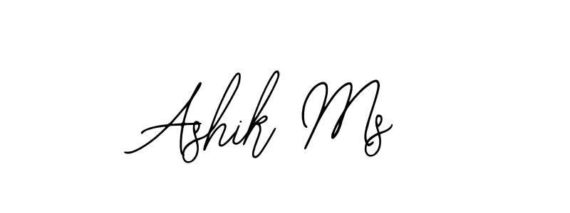 You should practise on your own different ways (Bearetta-2O07w) to write your name (Ashik Ms) in signature. don't let someone else do it for you. Ashik Ms signature style 12 images and pictures png