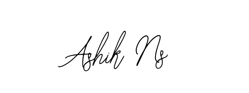 Ashik Ns stylish signature style. Best Handwritten Sign (Bearetta-2O07w) for my name. Handwritten Signature Collection Ideas for my name Ashik Ns. Ashik Ns signature style 12 images and pictures png