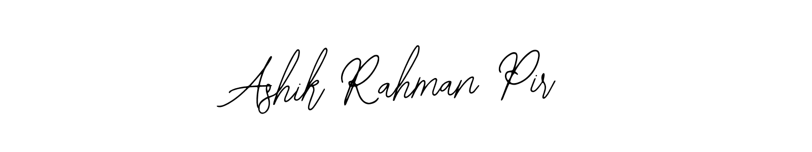 Design your own signature with our free online signature maker. With this signature software, you can create a handwritten (Bearetta-2O07w) signature for name Ashik Rahman Pir. Ashik Rahman Pir signature style 12 images and pictures png