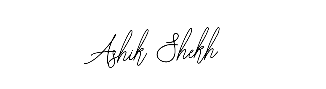 How to Draw Ashik Shekh signature style? Bearetta-2O07w is a latest design signature styles for name Ashik Shekh. Ashik Shekh signature style 12 images and pictures png